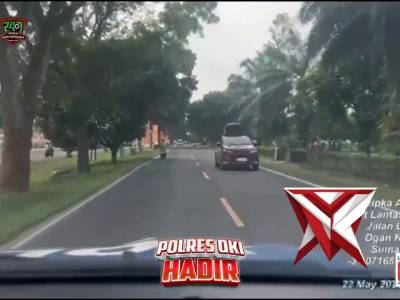 Patroli sore satlantas Polres oki