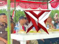 Kapolres Aceh Selatan AKBP T. Ricki Fadlianshah, S.I.K., menghadiri kegiatan Gerakan Panen Padi