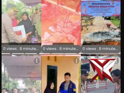 Bantuan sosial Sat Reskrim Polres OKU Timur Dalam rangka HUT Bhayangkara le 80