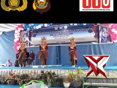 BZ 10.Bhabinkamtibmas Hadiri Pelepasan Siswa Kelas IX SMPN 1 Panang Enim ????? - PoliceTube