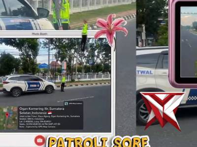 Patroli Sore Personel Satlantas Polres OKI