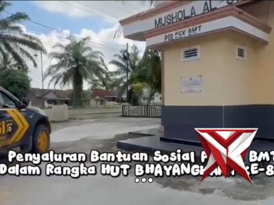 Bantuan sosial Polsek BMT dalam rangka HUT BHAYANGKARA KE-80 - PoliceTube