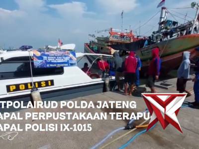Kapal Perpustakaan Terapung Ditpolairud Polda Jateng
