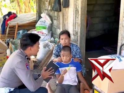 ? Titipan Kepedulian Kapolres Magetan Melalui Bripda Niko
