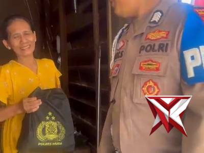 Polisi Penolong Masyarakat: Sigap membantu, tulus berbagi, melayani dengan hati. ??