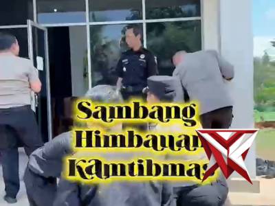 SAT  BINMAS POLRES MUSI RAWAS MELAKUKAN SAMBANG HIMBAUAN KAMTIBMAS