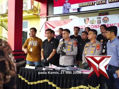 Press conference polres oki - PoliceTube