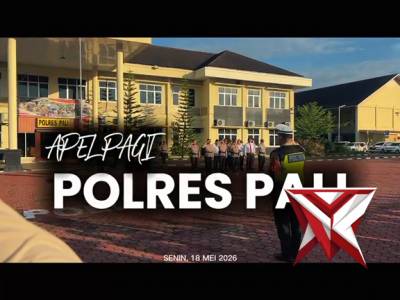Apel Pagi Polres Pali