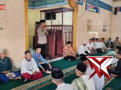 Pada hari Jumat Tanggal 22 Mei 2026.pukul 11.30 Wib.Berlangsung giat Safari Jumat Kapolsek Muara Kua