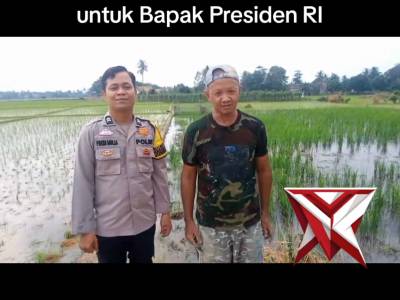 Ucapan terima kasih dari warga untuk Bapak Presiden RI