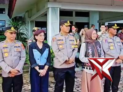 PENYAMBUTAN KEDATANGAN KAPOLDA BENGKULU DI BUMI MERAH PUTIH - PoliceTube