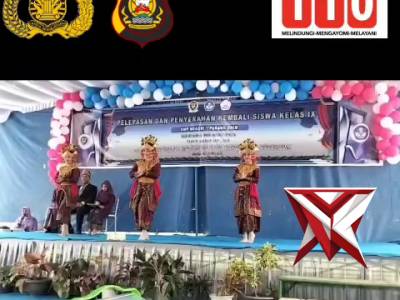 FY 5. Bhabinkamtibmas hadir dalam acara pelepasan dan penyerahan kembali siswa/siswi kelas IX SMP N