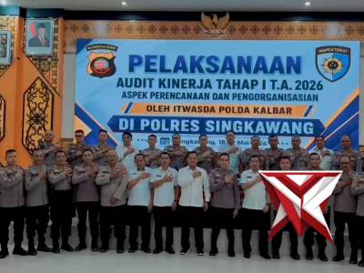 Tim Itwasda Polda Kalbar Audit Kinerja Polres Singkawang, Perkuat Profesionalisme dan Tata Kelola