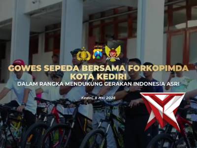GOWES BERSAMA FORKOPIMDA KOTA KEDIRI