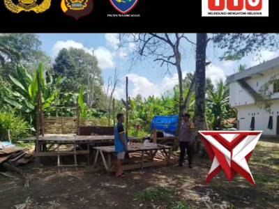 AZA 2.Bhabinkamtibmas Dampingi Survey Bedah Rumah HUT Bhayangkara
