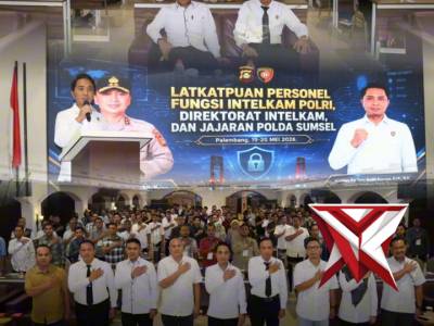 Direktur Intelkam Polda Sumsel melaksanakan Penutupan Kegiatan Latkatpuan Fungsi Intelkam 2026