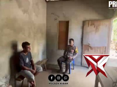 Bhabinkamtibmas desa purpura laksanakan sambang kepada warga