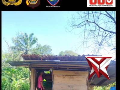 AJ 10. Bhabinkamtibmas Dampingi Survey Bedah Rumah HUT Bhayangkara