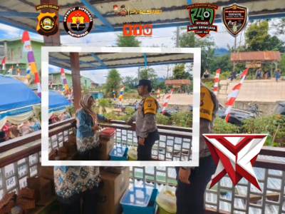Bhabinkamtibmas Polsek semendo melaksanakan sambang di Desa Muara Tenang Kec.SDT Kab.Muara Enim