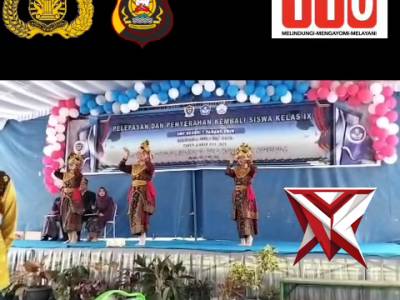 HK 10.Bhabinkamtibmas Hadiri Pelepasan Siswa Kelas IX SMPN 1 Panang Enim ????? - PoliceTube