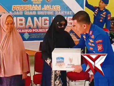 Kegiatan Program JALUR yang dilaksanakan oleh Sat Polairud Polres Pelalawan di Desa Segati Langgam - PoliceTube