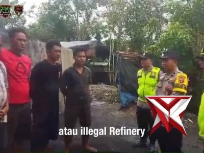 Polsek babat toman melakukan giat himbauan illegal drilling??