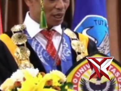 Rektor Universitas Lambung Mangkurat menyampaikan ucapan selamat kepada Kapolda Kalimantan Selatan
