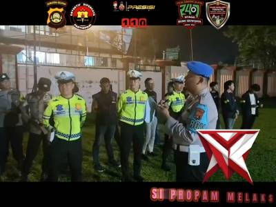 Sipropam Polres Muara Enim melaksanakan pengawasan apel KRYD
