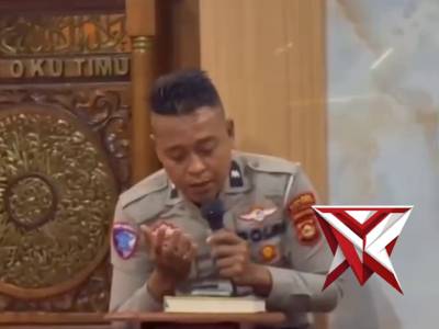 Shalat shubuh berjamaah dan Doa bersama Sat Lantas Polres OKU Timur.