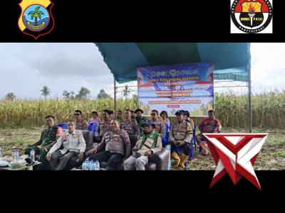 PANEN RAYA JAGUNG SERENTAK KUARTAL II
dan 
GROUNDBREAKING 10 GUDANG KETAHANAN PANGAN POLRI