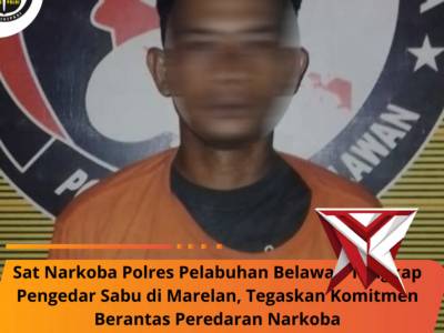 Sat Narkoba Polres Pelabuhan Belawan Tangkap Pengedar Sabu di Marelan