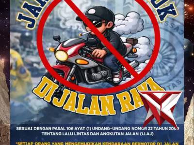Jangan merokok di jalan raya
