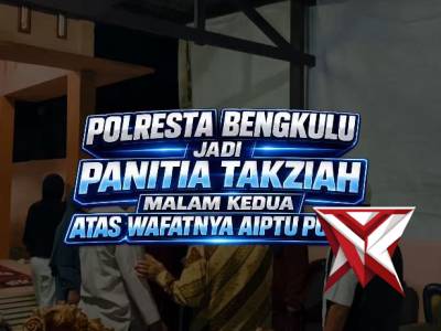 Sebagai bentuk empati dan dukungan moril kepada keluarga yang tengah berduka, Polresta Bengkulu mela