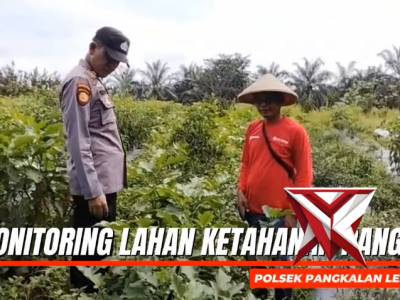 Polsek Pangkalan Lesung Monitoring Lahan Ketahanan Pangan