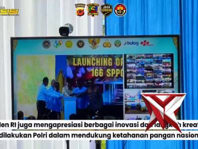 Kapolres Subang mengikuti kegiatan Panen Raya Jagung yg di pimpin presiden secara virtual - PoliceTube