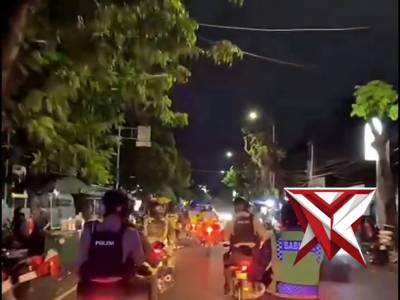 Patroli bersama Personel Polres Kudus bersama Kodim 0722 Kudus