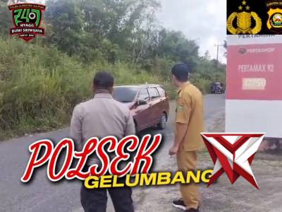 Polsek Gelumbang Hadir di tengah masyarakat