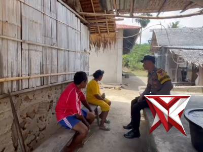 Bhabinkamtibmas desa purpura laksanakan sambang kepada warga