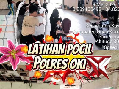 Latihan Pocil Satlantas Polres OKI