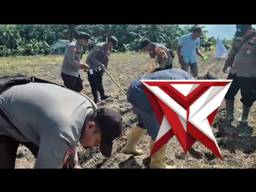 Polsek Sungai Sembilan melaksanakan kegiatan penanaman jagung pipil