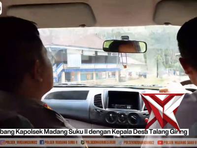 Giat sambang Kapolsek Madang Suku II dengan Kepala Desa Talanggiring