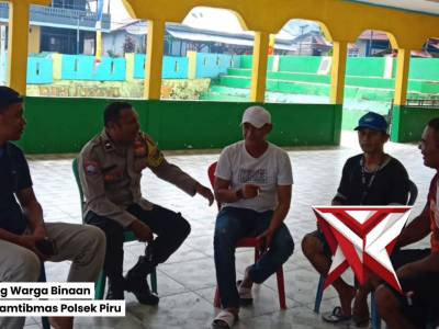 KEGIATAN SAMBANG WARGA BINAAN BHABINKAMTIBMAS POLSEK PIRU