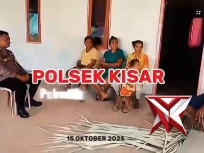 Bhabinkamtibmas polsek kisar laksanakan sambang kamtibmas