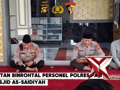 Kegiatan BINROHTAL PERSONAL POLRES PALI