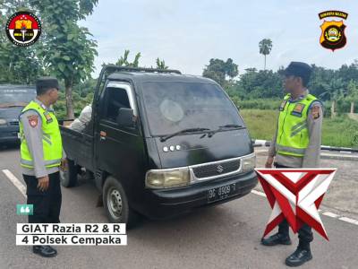 GIAT RAZIA R2 DAN R4 POLSEK CEMPAKA