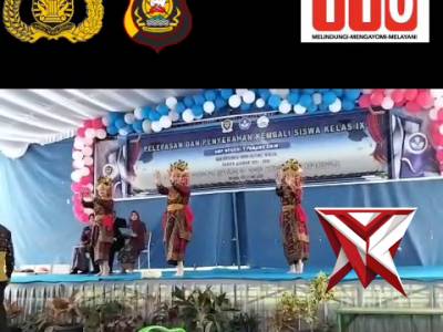 FY 16. Bhabinkamtibmas hadir dalam acara pelepasan dan penyerahan kembali siswa/siswi kelas IX SMP N