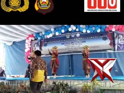 YH 7.Bhabinkamtibmas Hadiri Pelepasan Siswa Kelas IX SMPN 1 Panang Enim ?????