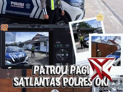 PATROLI PAGI SATLANTAS POLRES OKI