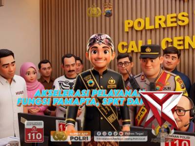 ? POLRES TEGAL TERIMA KUNJUNGAN TIM AKSELERASI PELAYANAN ROOPS POLDA JATENG ?