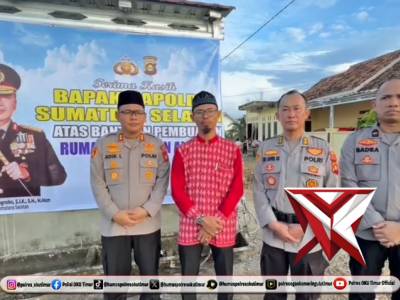 Bantuan Bapak Kapolda SUMSEL Pembangunan Rumah Tahfidz Alquran Al Ilmu.